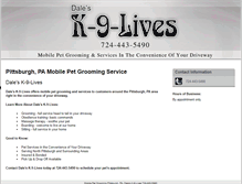 Tablet Screenshot of dalesk9lives.com